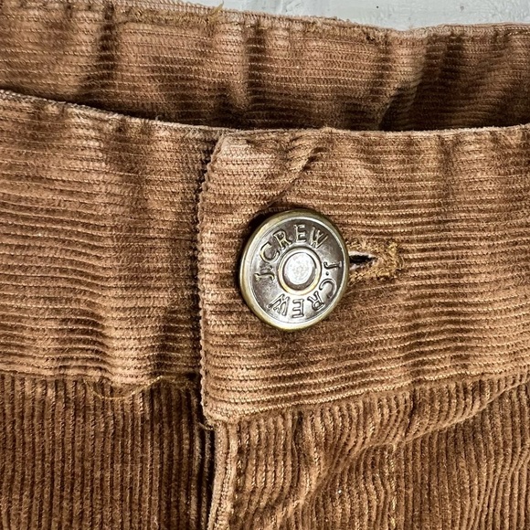 JCREW Favorite Fit 12 Regular Brown Corduroy Wide Leg Straight Pants Low Rise - Picture 6 of 6